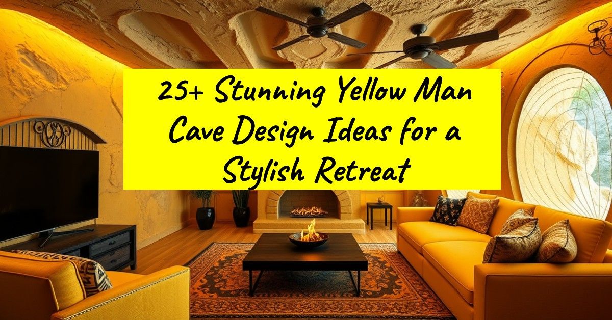 25+ Stunning Yellow Man Cave Design Ideas for a Stylish Retreat