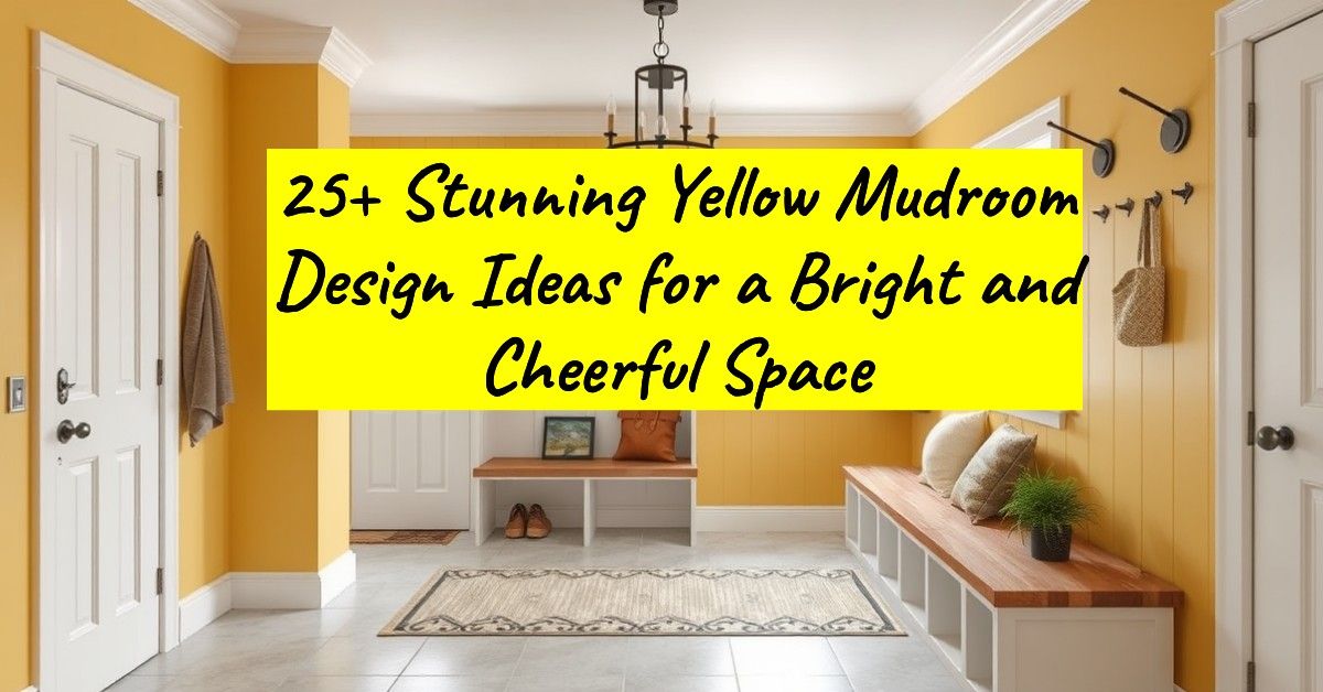 25+ Stunning Yellow Mudroom Design Ideas for a Bright and Cheerful Space