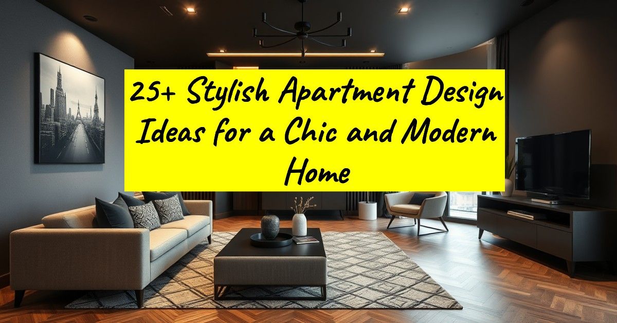 25+ Stylish Apartment Design Ideas for a Chic and Modern Home