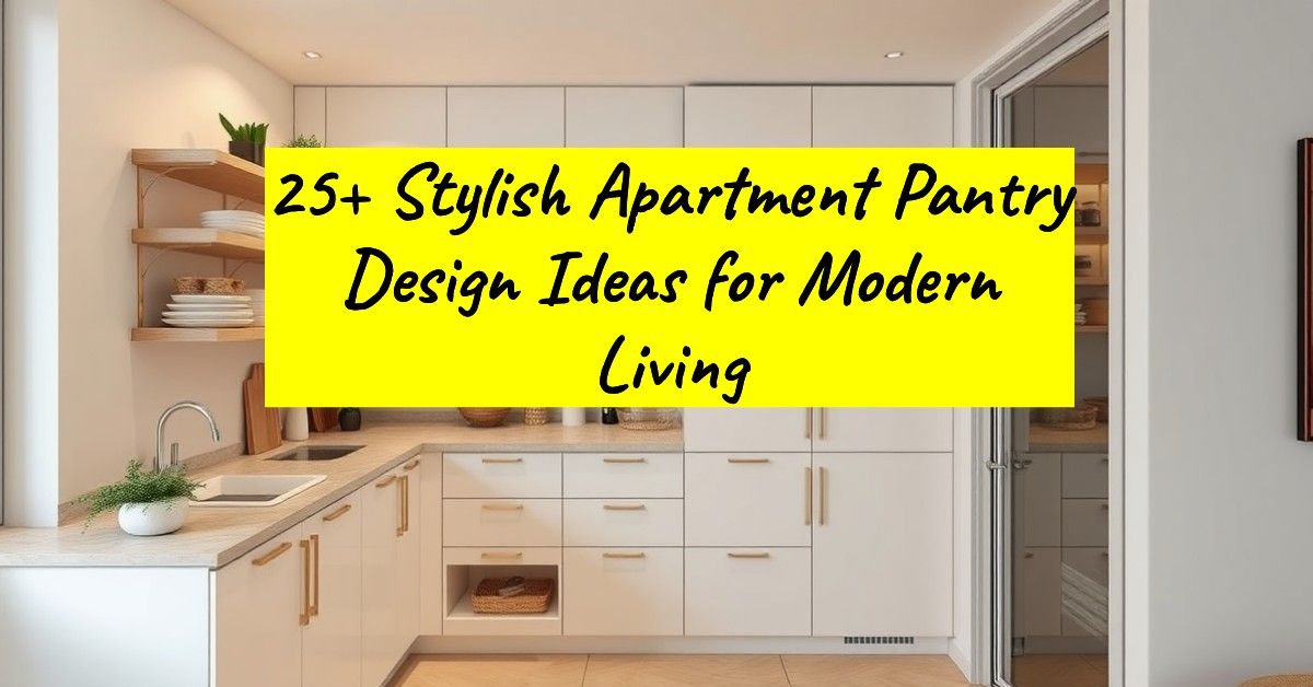 25+ Stylish Apartment Pantry Design Ideas for Modern Living