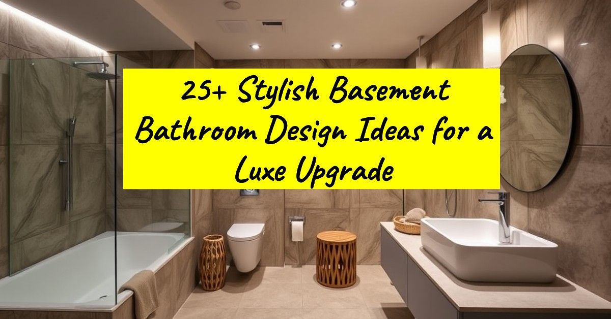 25+ Stylish Basement Bathroom Design Ideas for a Luxe Upgrade