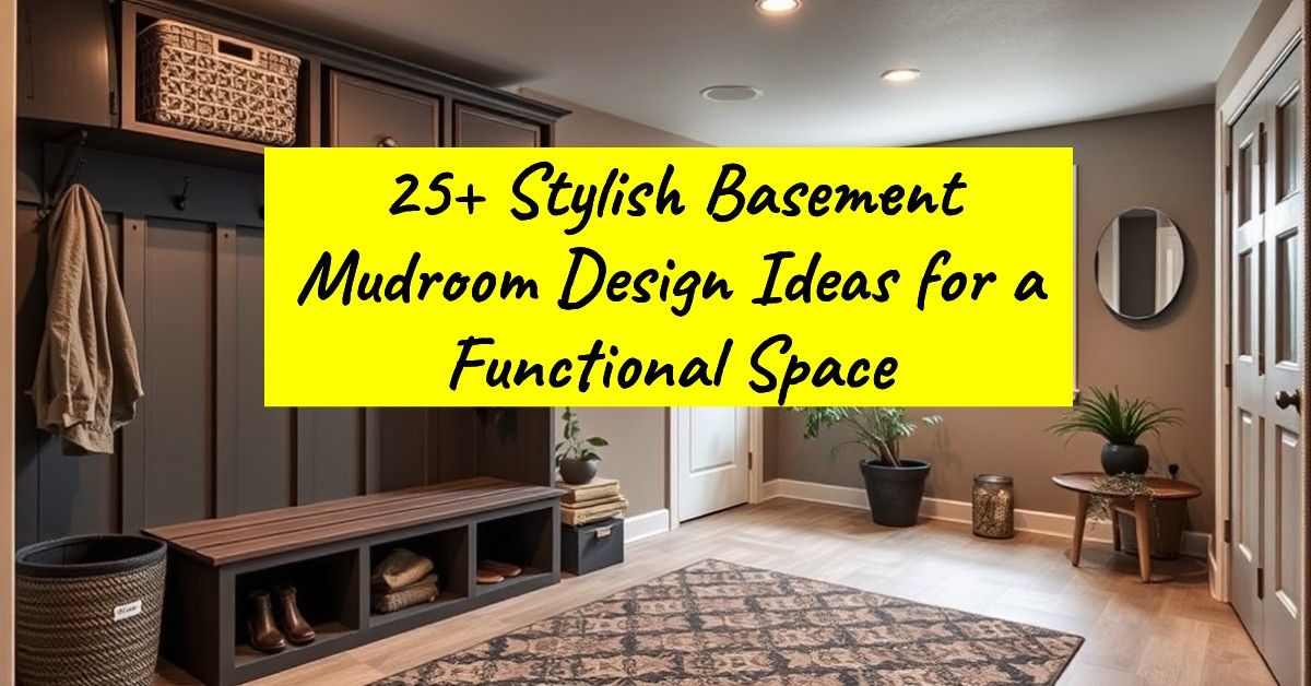 25+ Stylish Basement Mudroom Design Ideas for a Functional Space