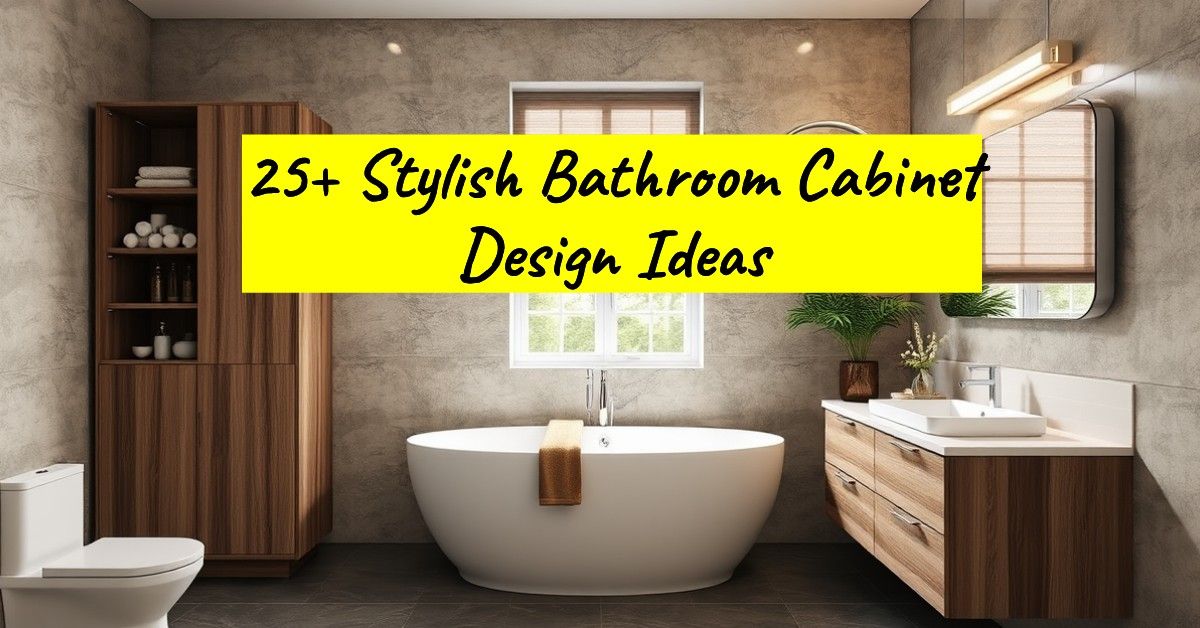 25+ Stylish Bathroom Cabinet Design Ideas