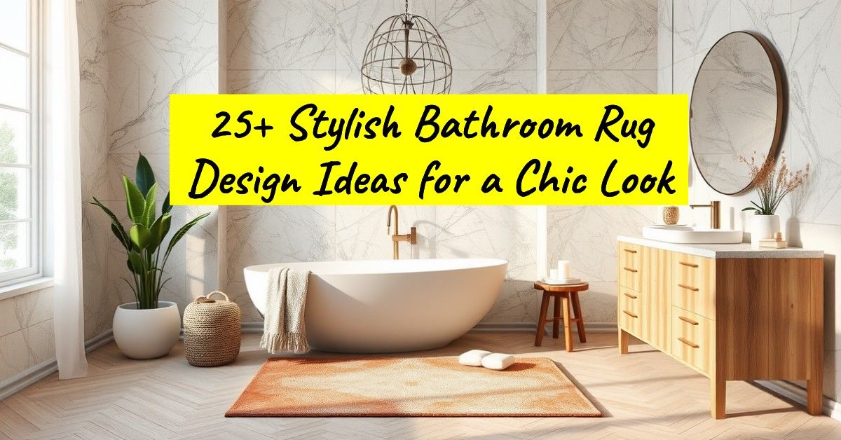 25+ Stylish Bathroom Rug Design Ideas for a Chic Look