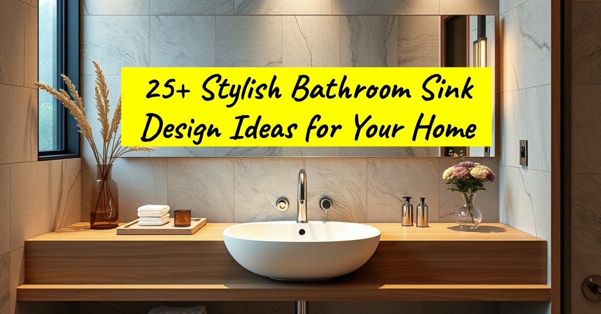 25+ Stylish Bathroom Sink Design Ideas for Your Home