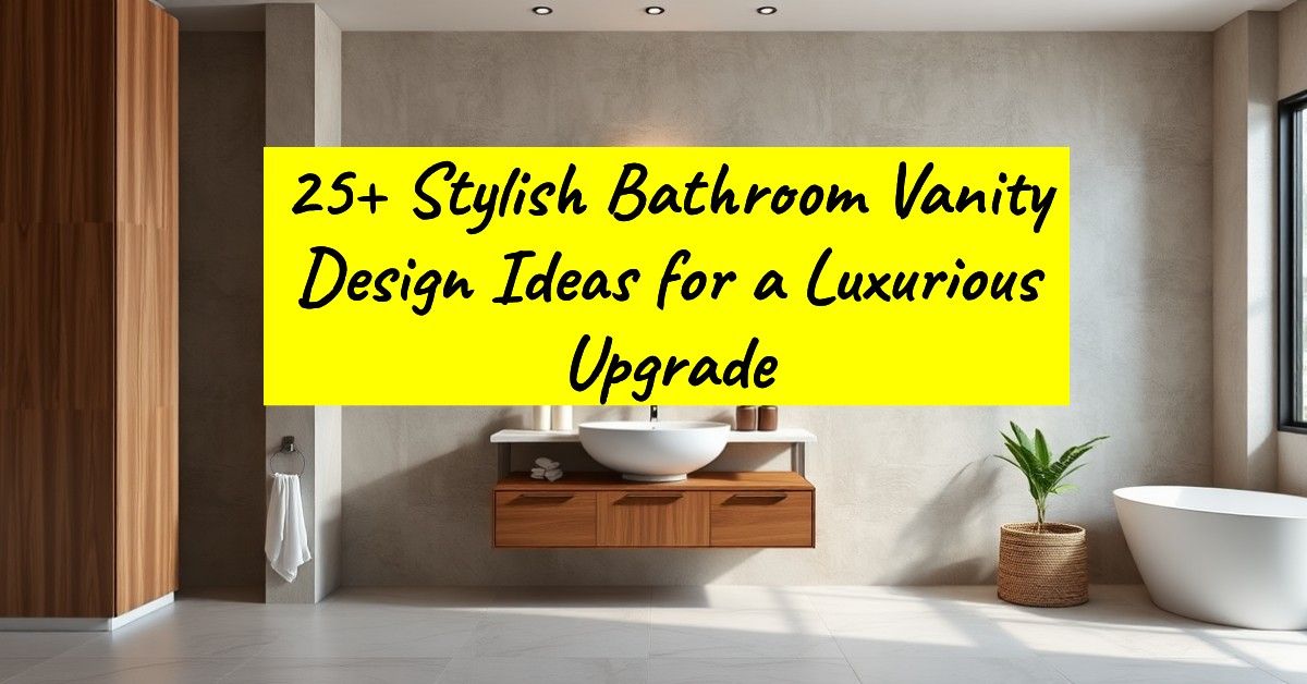 25+ Stylish Bathroom Vanity Design Ideas for a Luxurious Upgrade