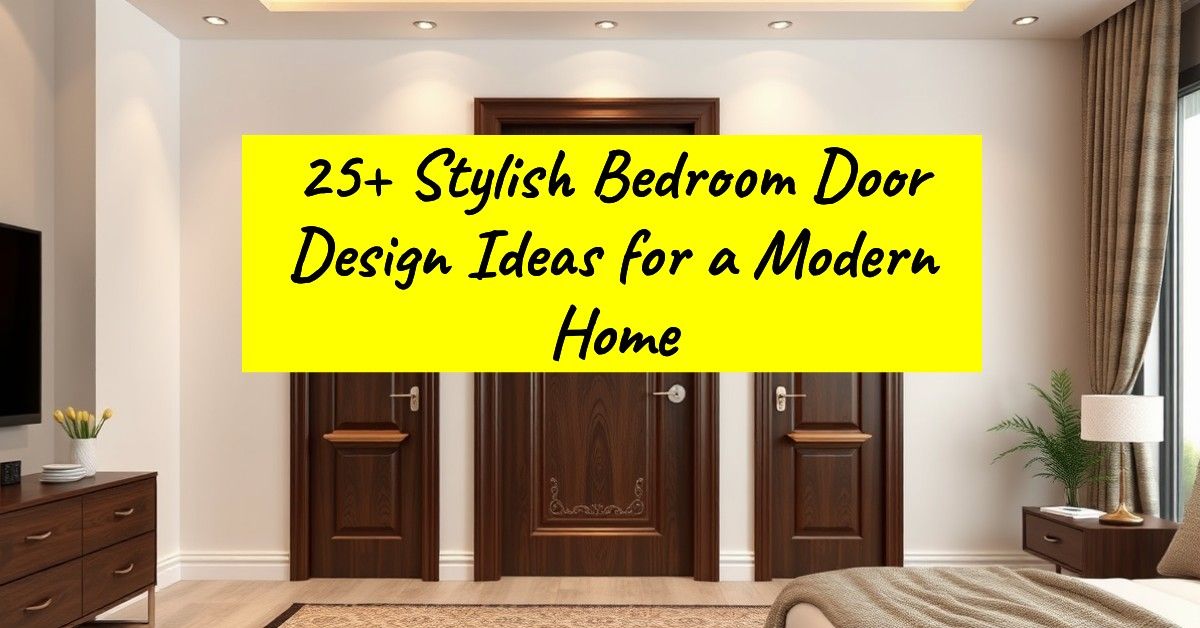 25+ Stylish Bedroom Door Design Ideas for a Modern Home