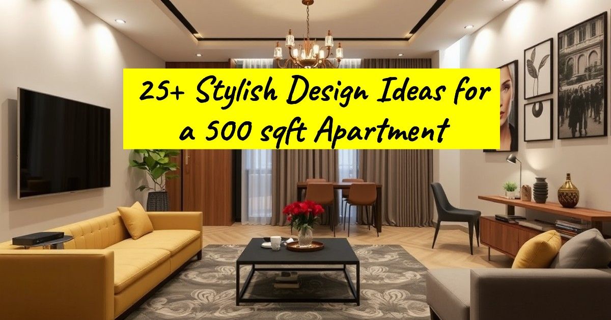 25+ Stylish Design Ideas for a 500 sqft Apartment