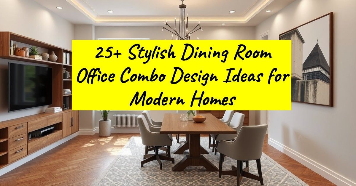 25+ Stylish Dining Room Office Combo Design Ideas for Modern Homes