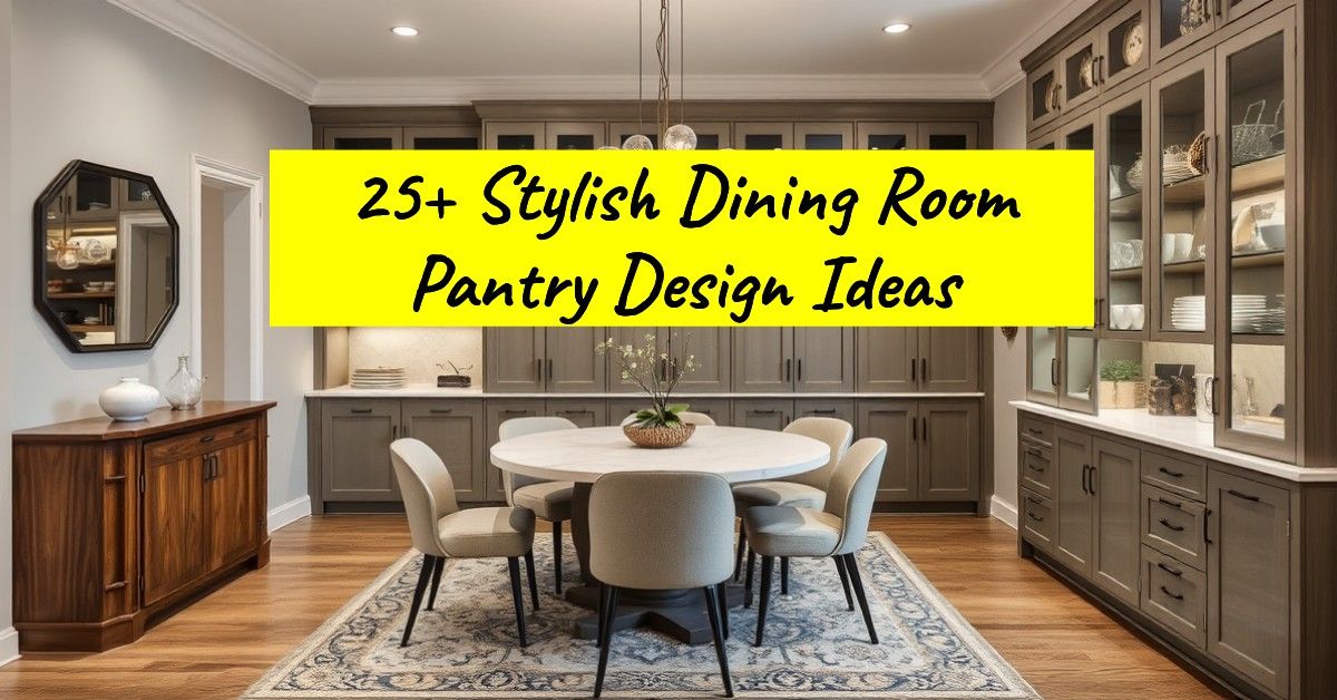 25+ Stylish Dining Room Pantry Design Ideas