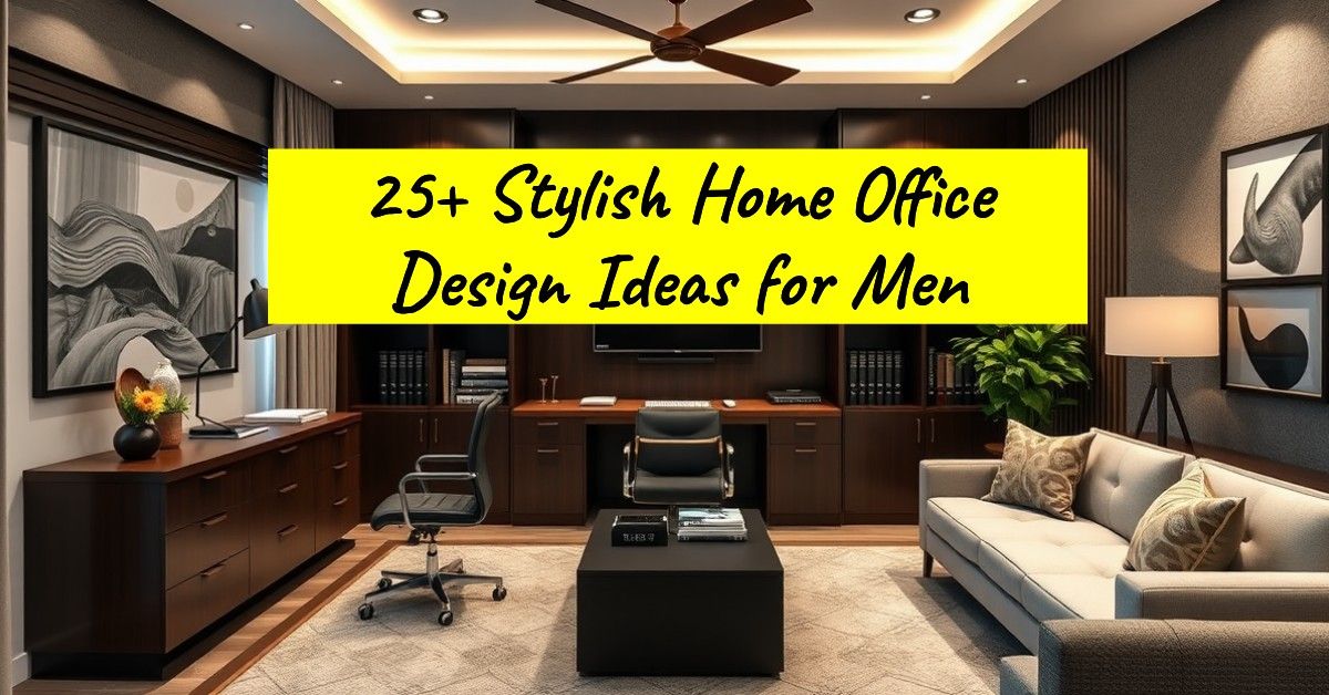 25+ Stylish Home Office Design Ideas for Men