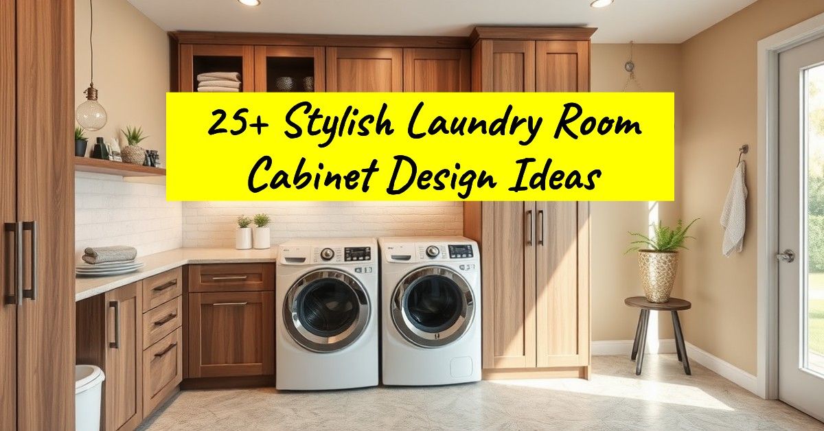 25+ Stylish Laundry Room Cabinet Design Ideas