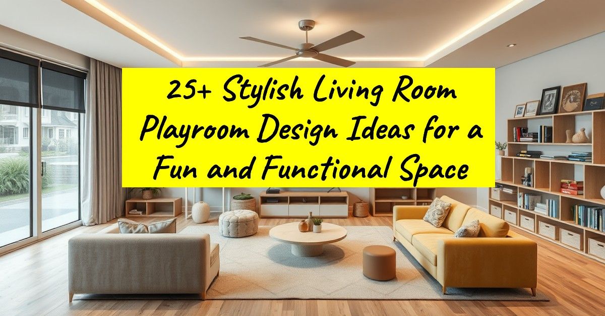 25+ Stylish Living Room Playroom Design Ideas for a Fun and Functional Space