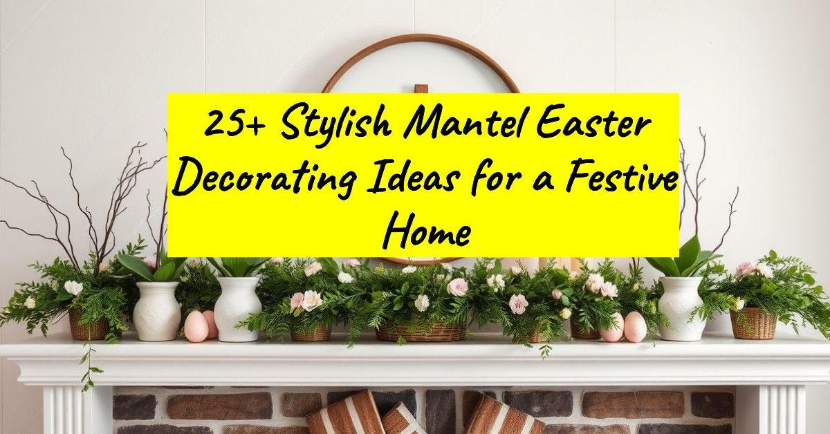 25+ Stylish Mantel Easter Decorating Ideas for a Festive Home