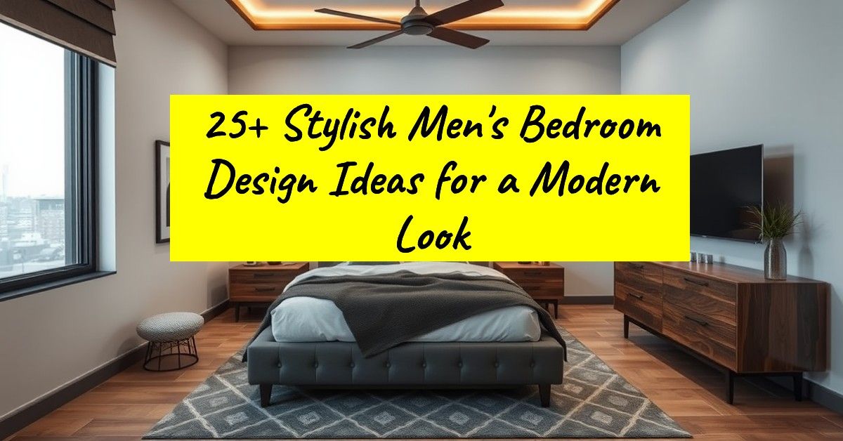 25+ Stylish Men's Bedroom Design Ideas for a Modern Look