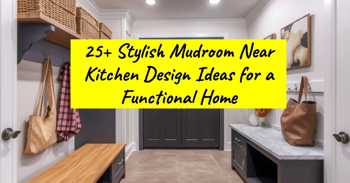 25+ Stylish Mudroom Near Kitchen Design Ideas for a Functional Home