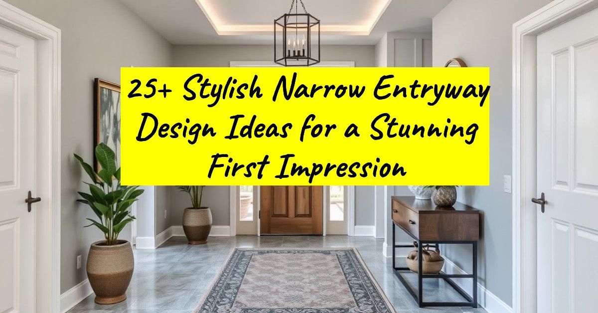 25+ Stylish Narrow Entryway Design Ideas for a Stunning First Impression