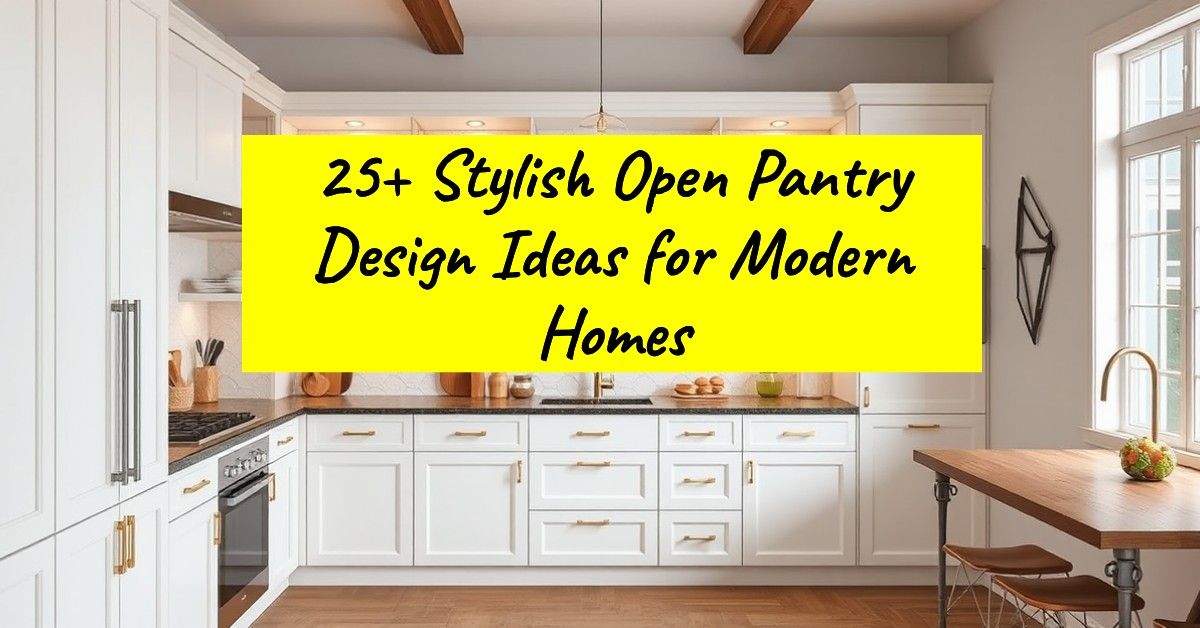 25+ Stylish Open Pantry Design Ideas for Modern Homes