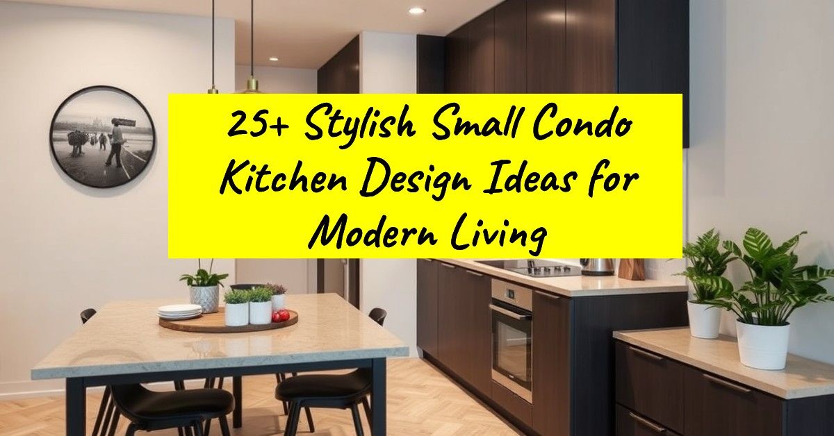 25+ Stylish Small Condo Kitchen Design Ideas for Modern Living