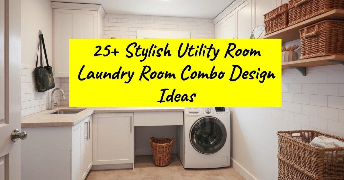 25+ Stylish Utility Room Laundry Room Combo Design Ideas