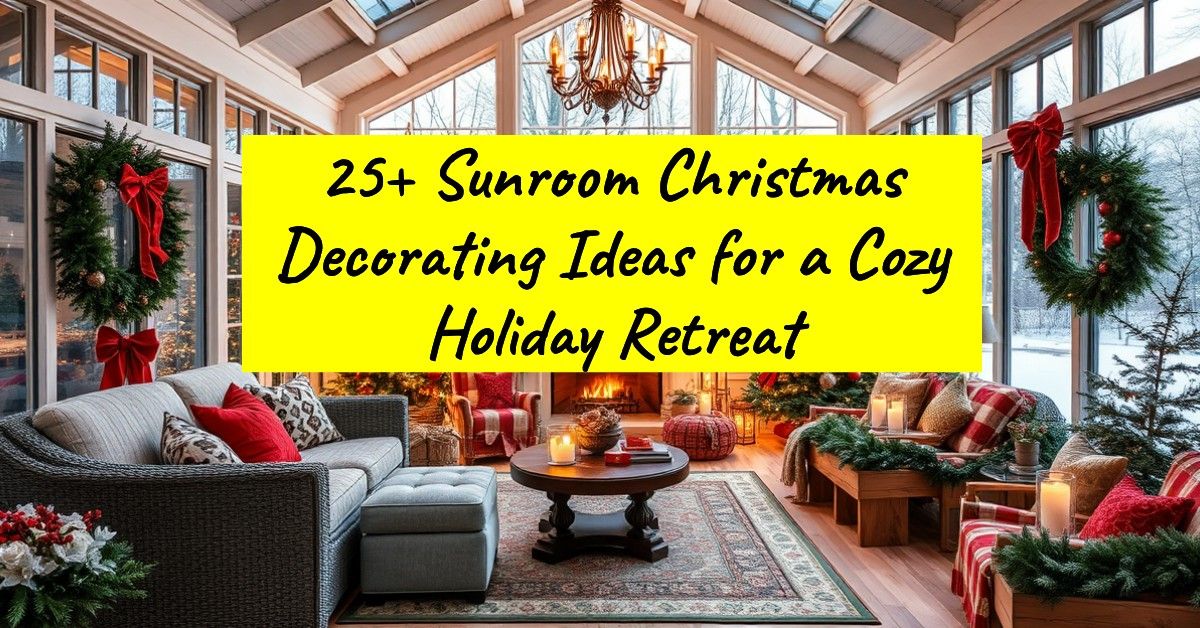 25+ Sunroom Christmas Decorating Ideas for a Cozy Holiday Retreat