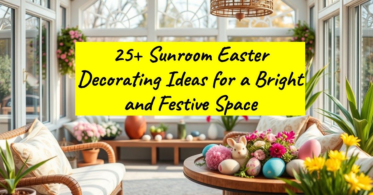 25+ Sunroom Easter Decorating Ideas for a Bright and Festive Space