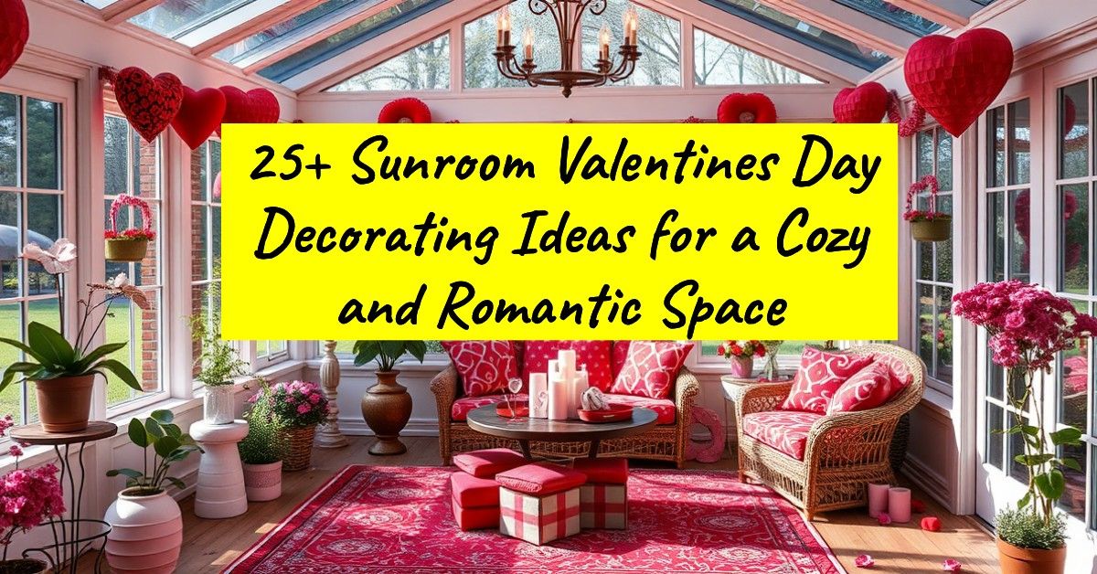 25+ Sunroom Valentines Day Decorating Ideas for a Cozy and Romantic Space