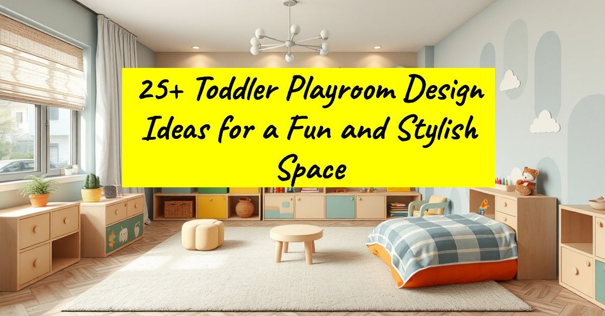 25+ Toddler Playroom Design Ideas for a Fun and Stylish Space