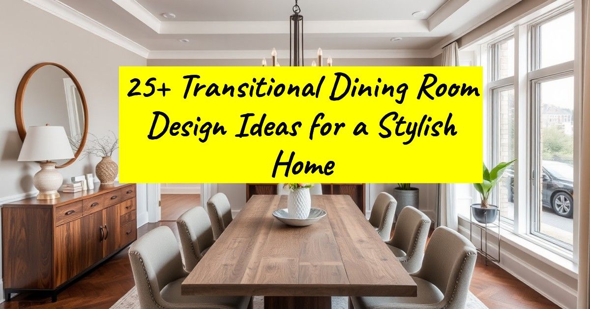 25+ Transitional Dining Room Design Ideas for a Stylish Home