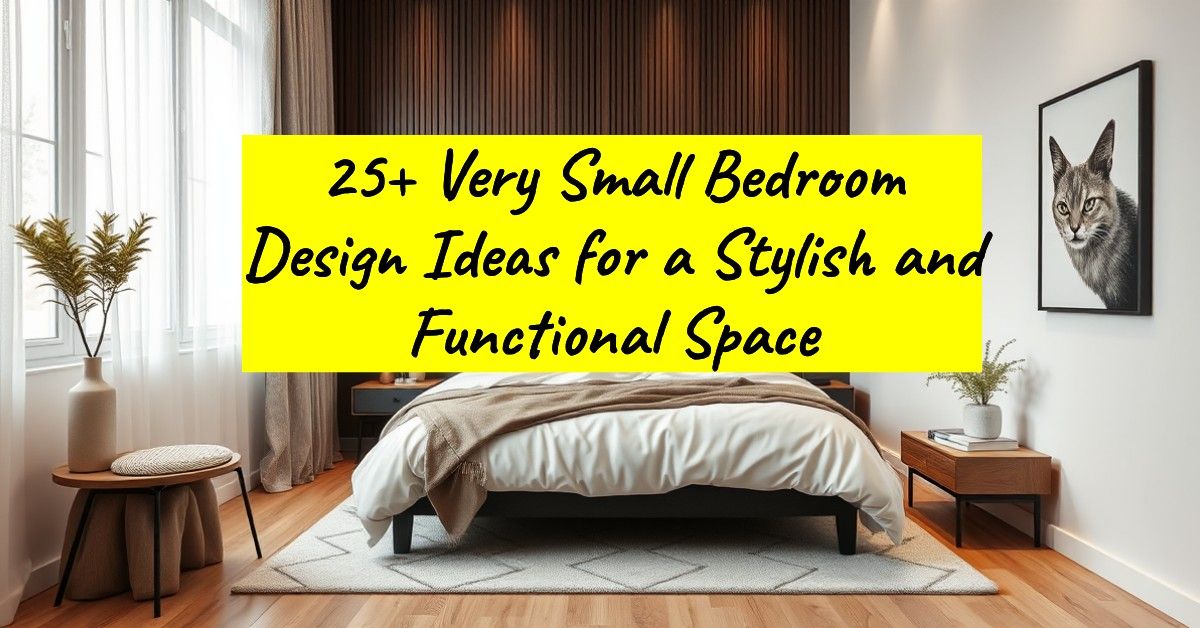 25+ Very Small Bedroom Design Ideas for a Stylish and Functional Space