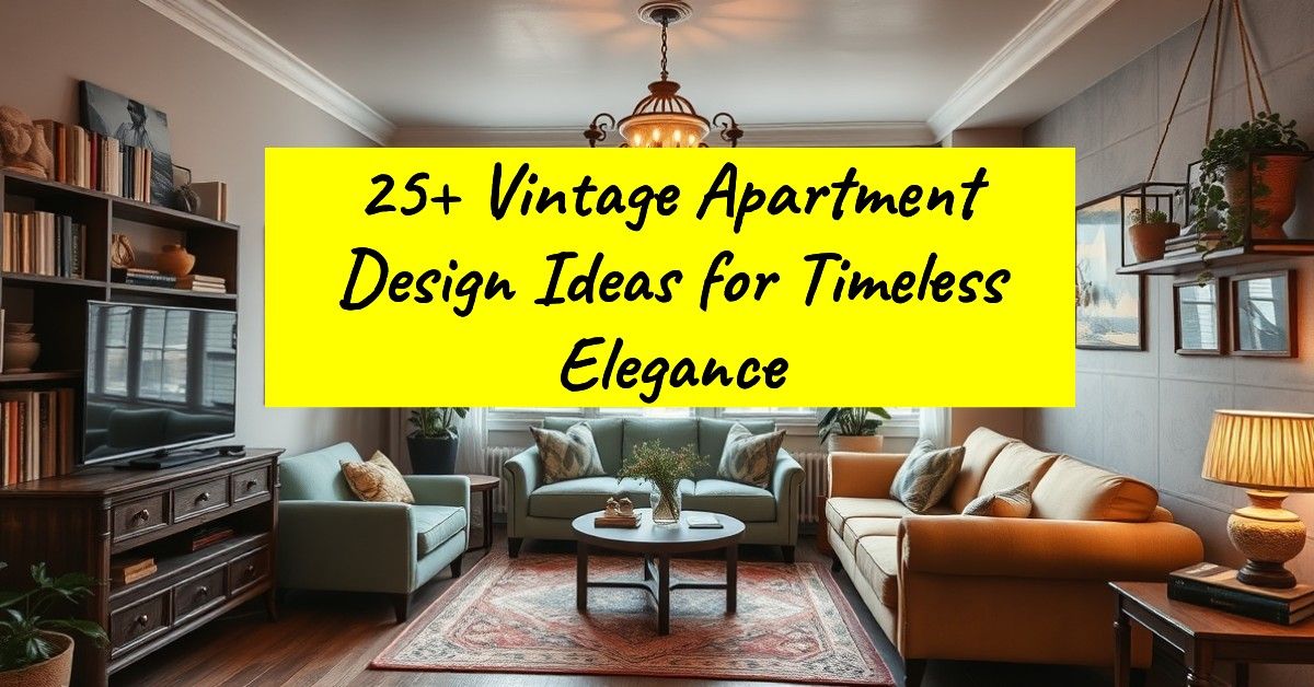 25+ Vintage Apartment Design Ideas for Timeless Elegance