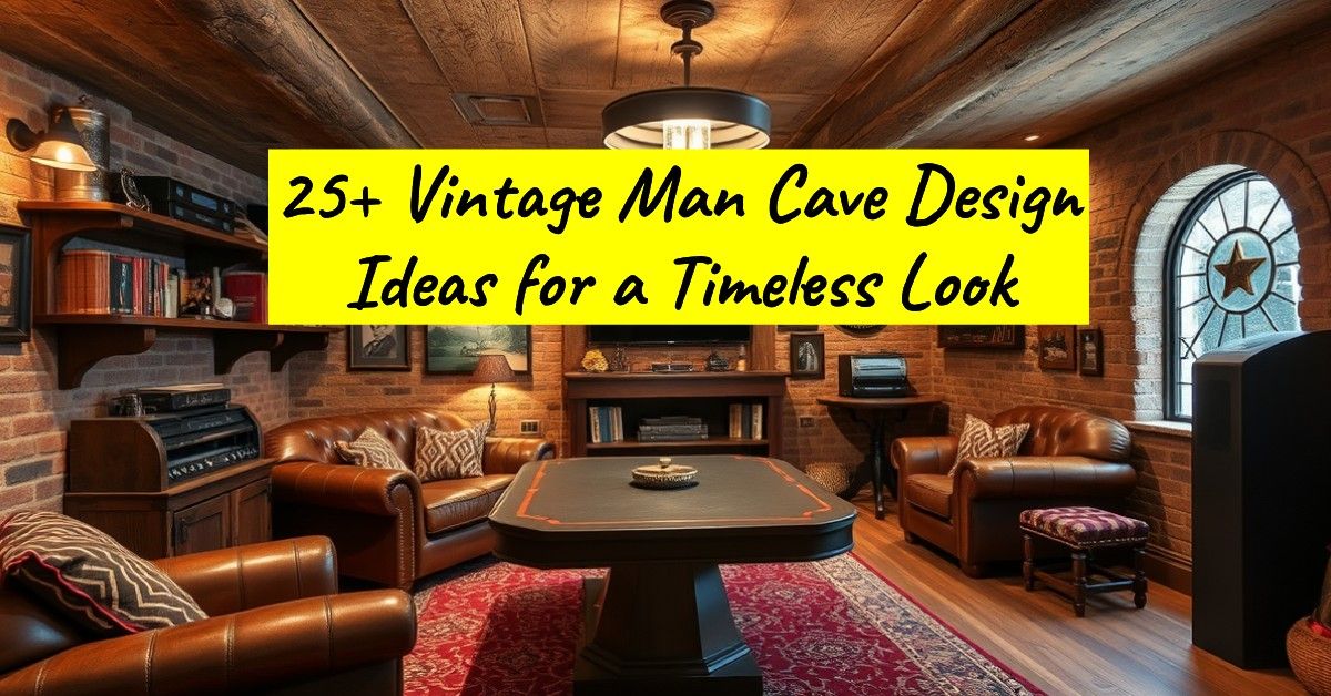 25+ Vintage Man Cave Design Ideas for a Timeless Look