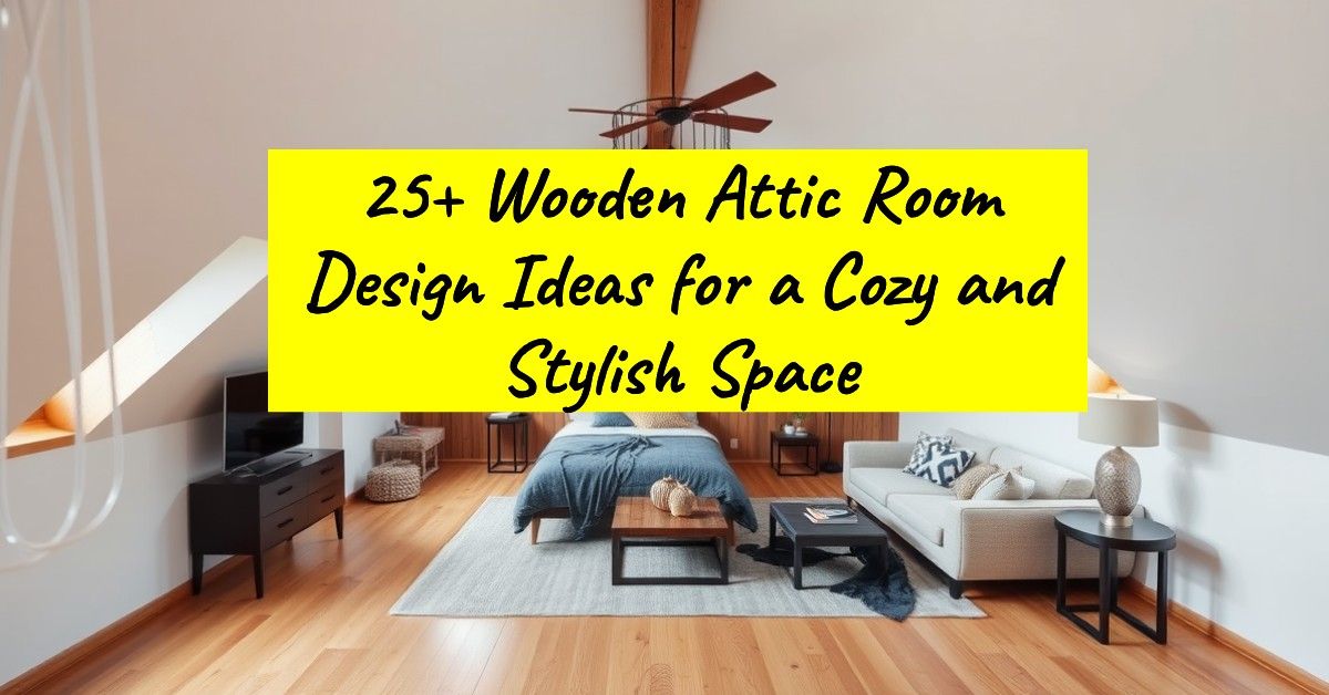 25+ Wooden Attic Room Design Ideas for a Cozy and Stylish Space