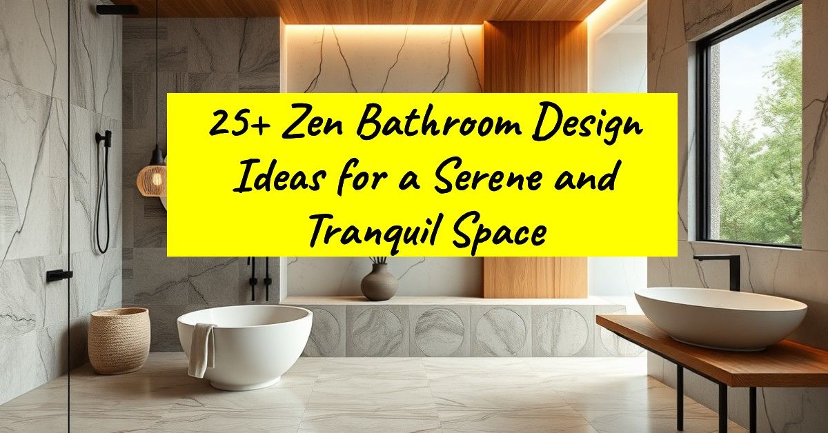 25+ Zen Bathroom Design Ideas for a Serene and Tranquil Space