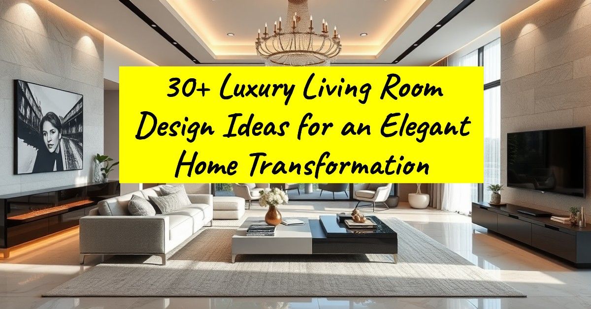 30+ Luxury Living Room Design Ideas for an Elegant Home Transformation