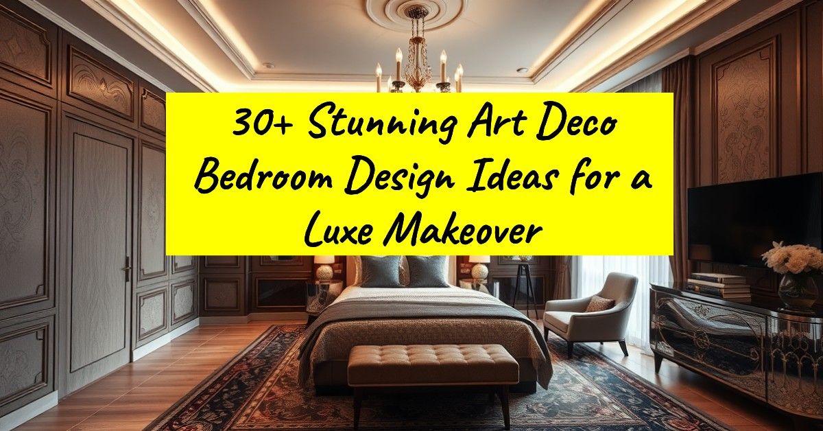 30+ Stunning Art Deco Bedroom Design Ideas for a Luxe Makeover