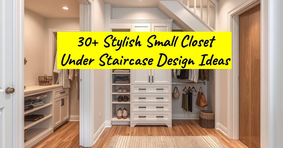 30+ Stylish Small Closet Under Staircase Design Ideas