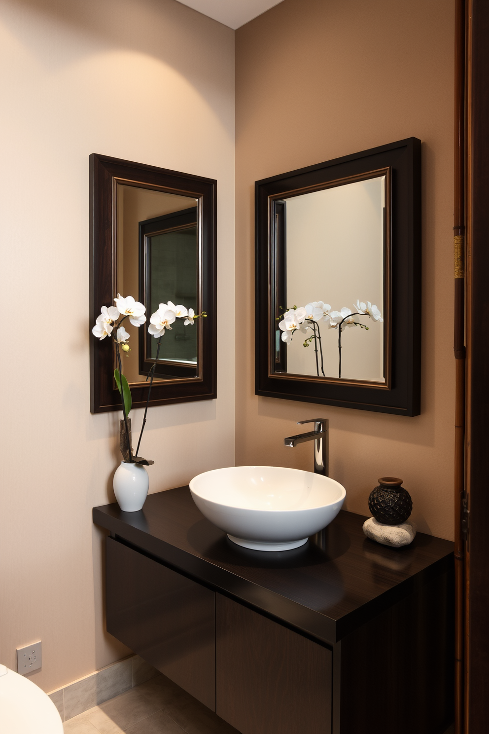 Asian Powder Room Design Ideas 11