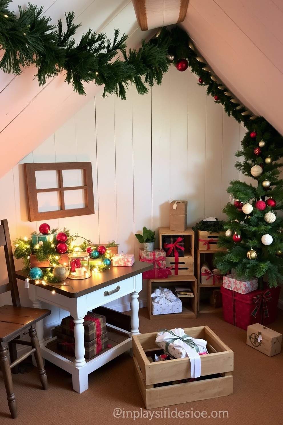 Attic Christmas Decorating Ideas 11