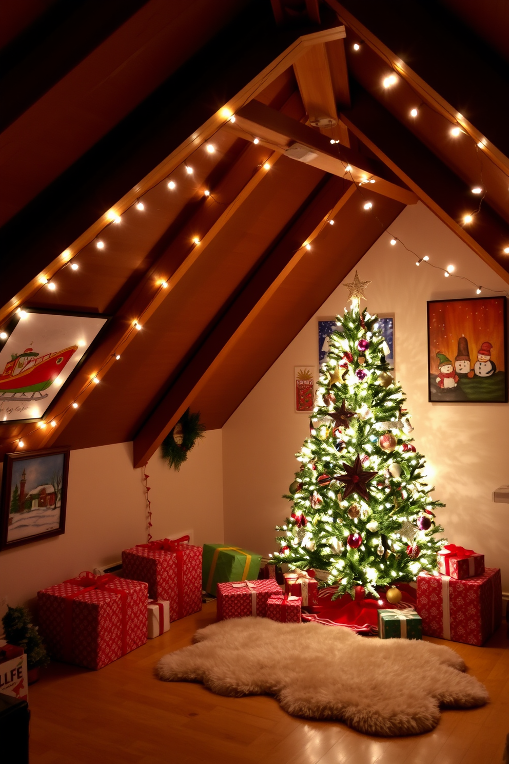 Attic Christmas Decorating Ideas 19