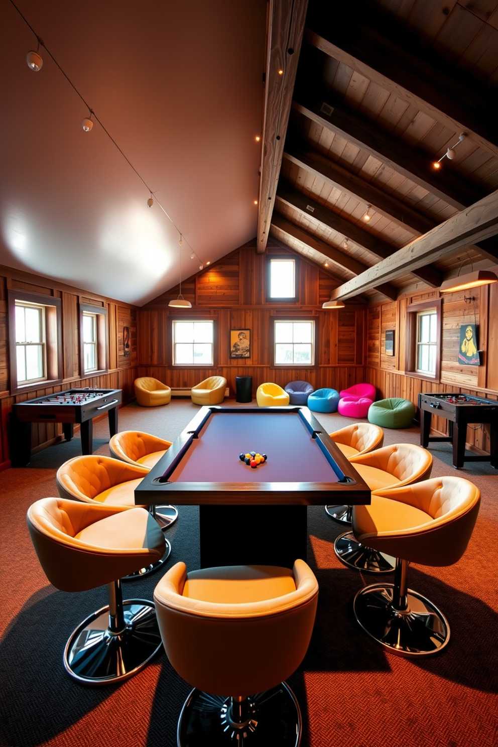 Attic Game Room Design Ideas 11