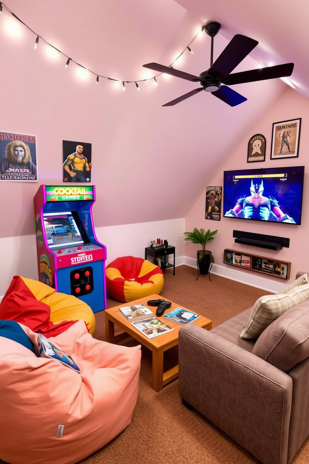 Attic Game Room Design Ideas 2