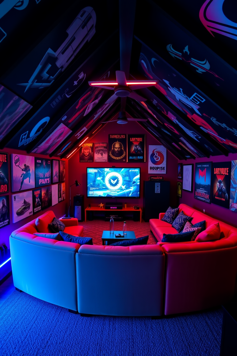 Attic Game Room Design Ideas 23