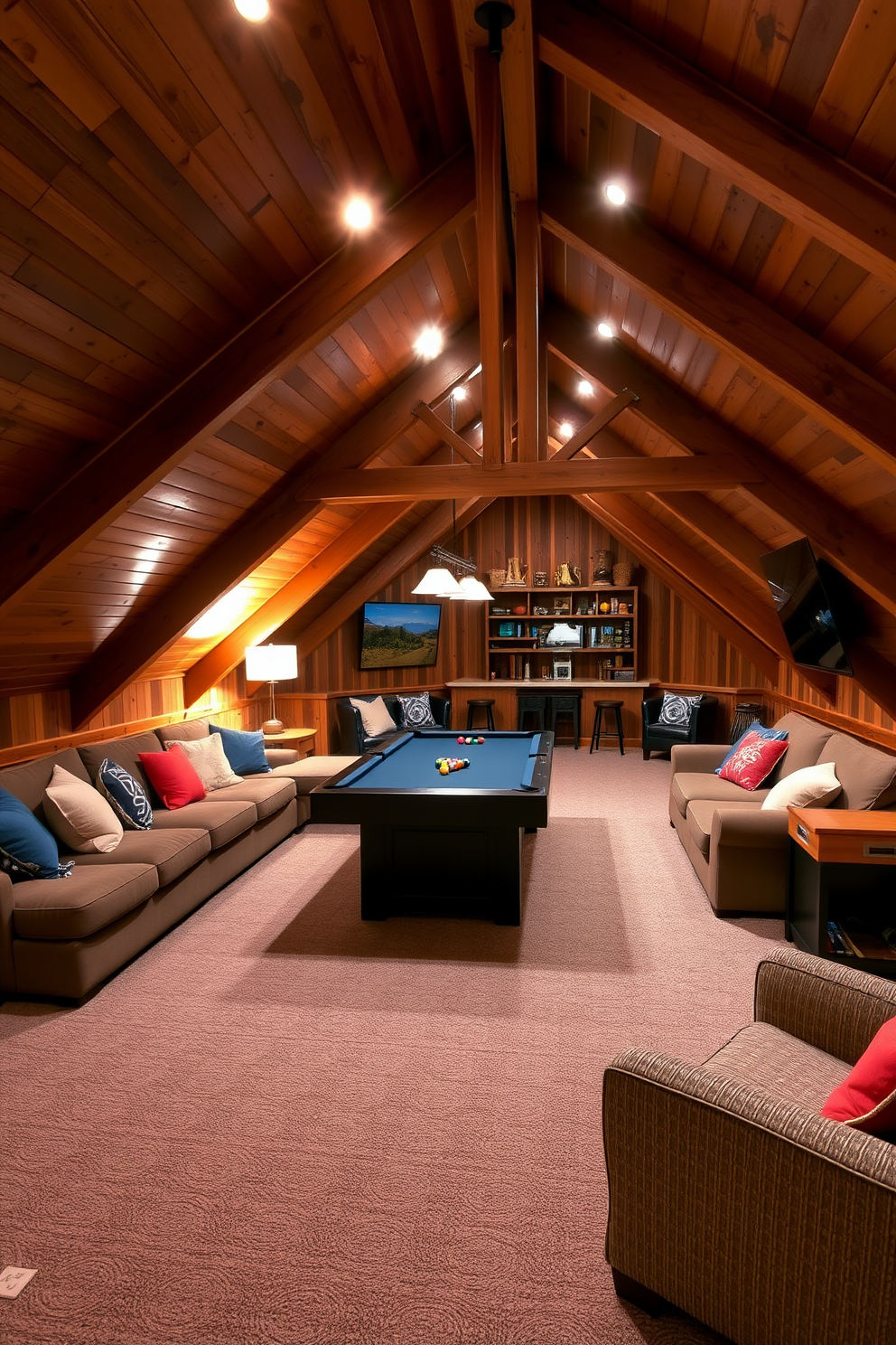 Attic Game Room Design Ideas 24