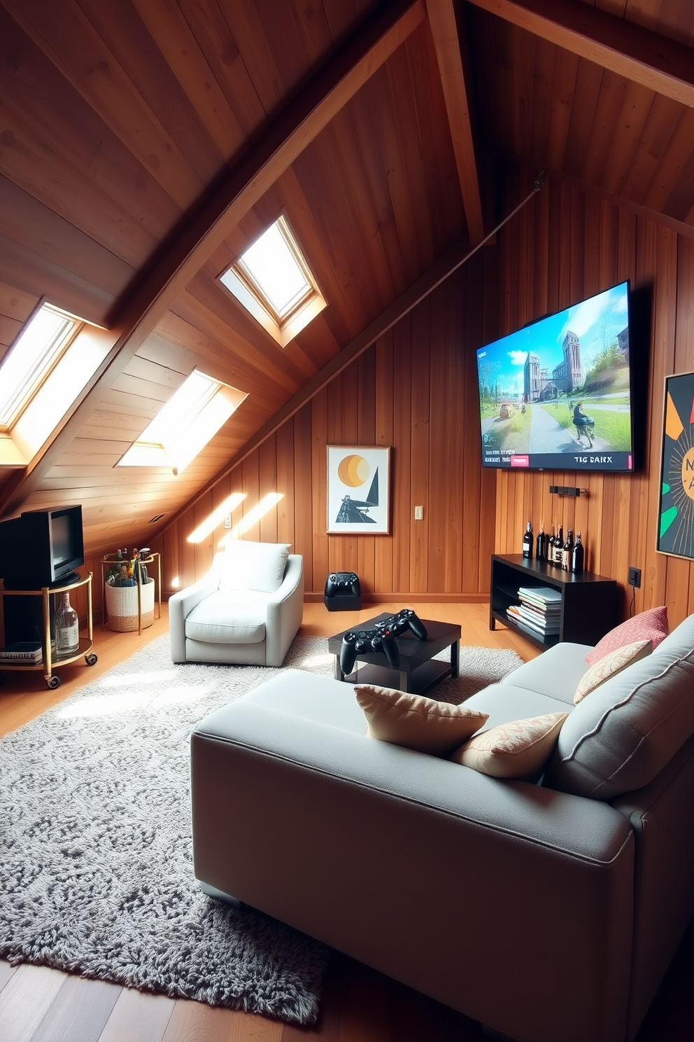 Attic Game Room Design Ideas 7