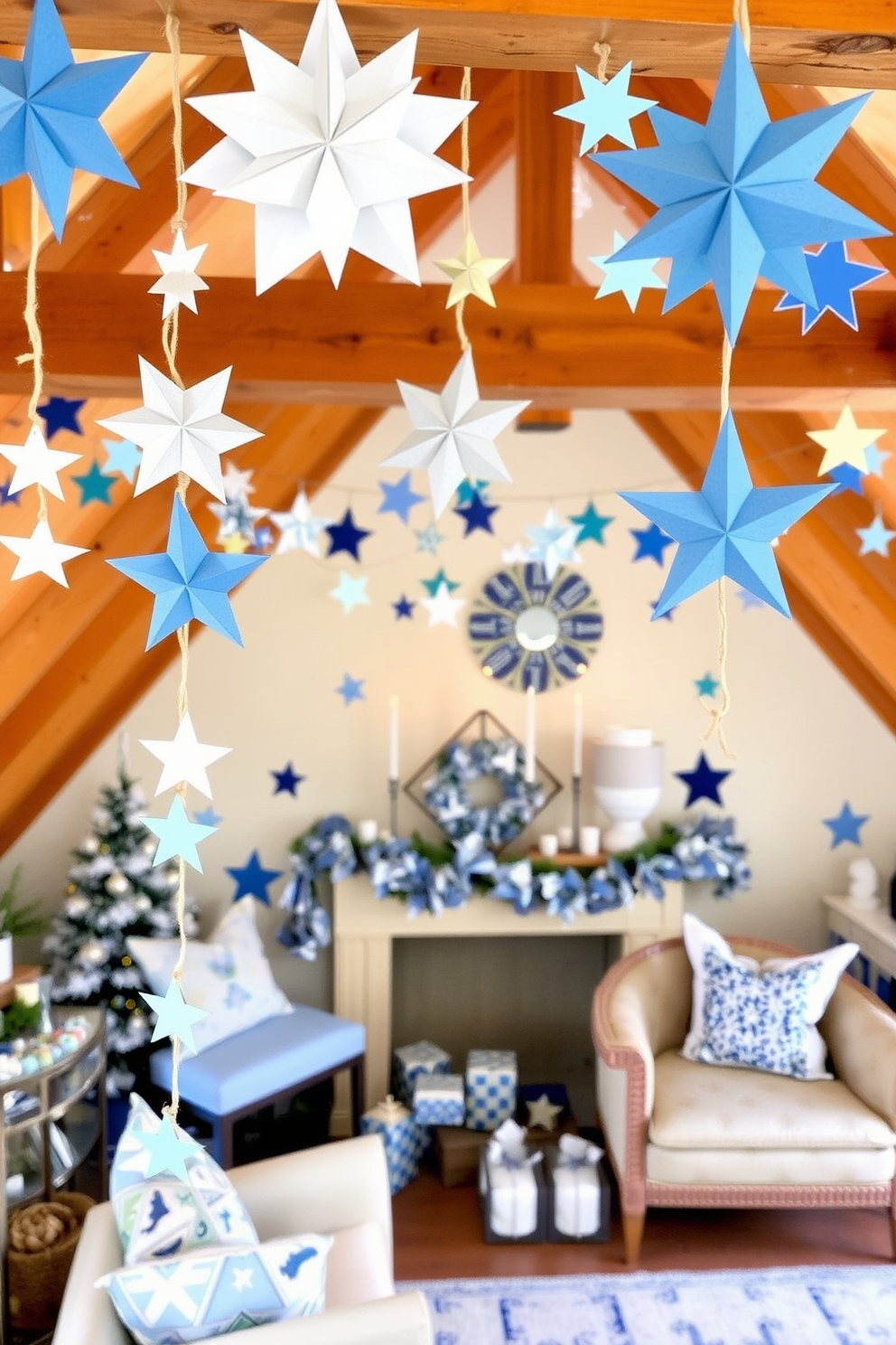 Attic Hanukkah Decorating Ideas 13