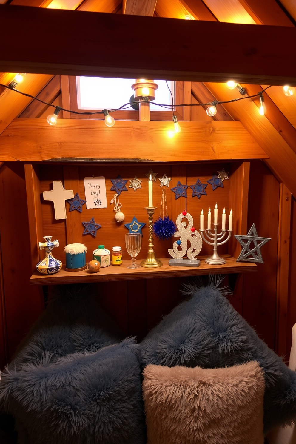 Attic Hanukkah Decorating Ideas 18