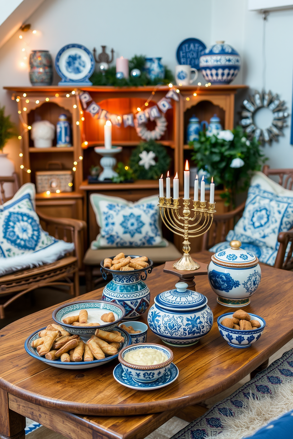 Attic Hanukkah Decorating Ideas 21