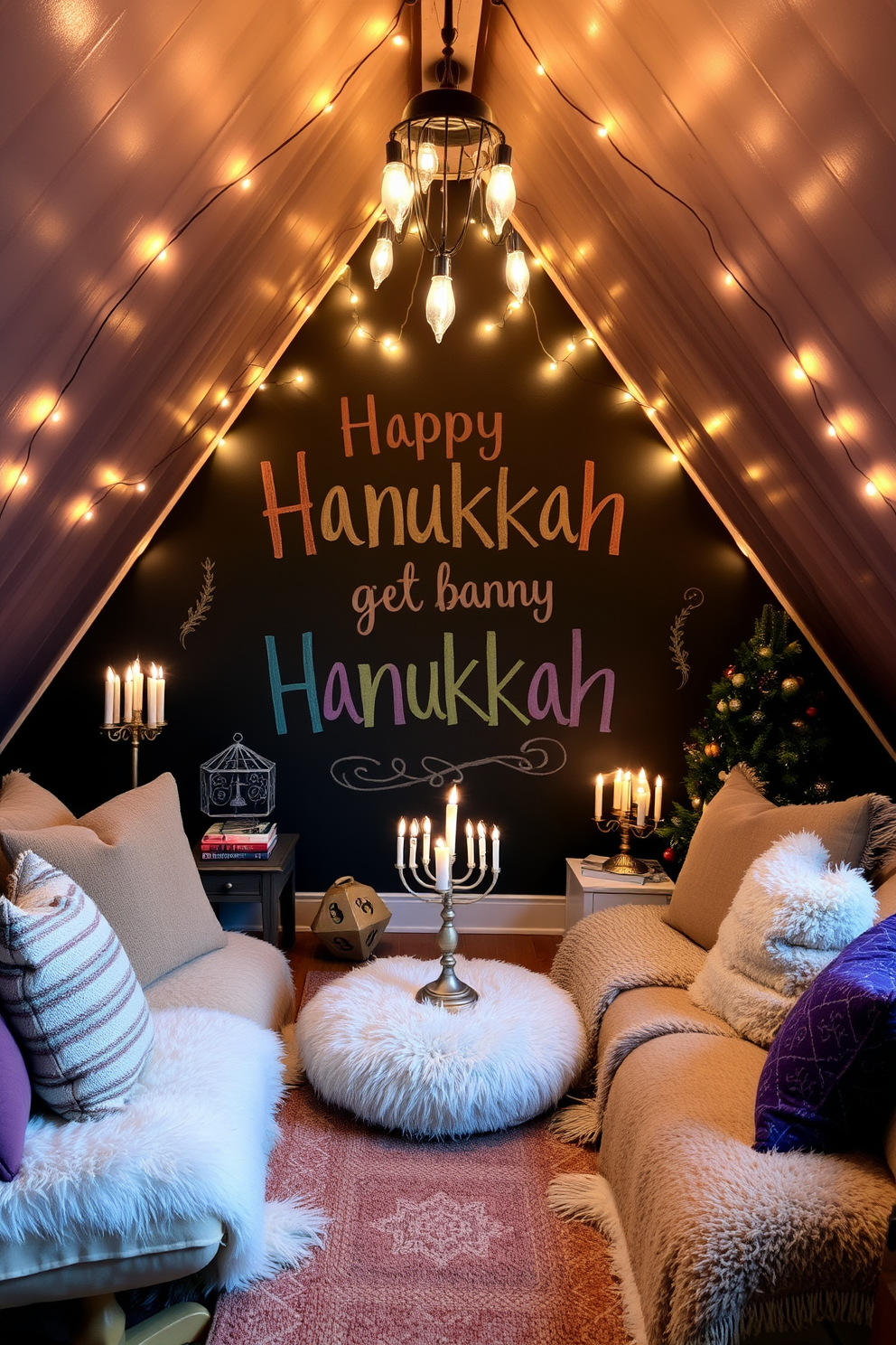 Attic Hanukkah Decorating Ideas 23