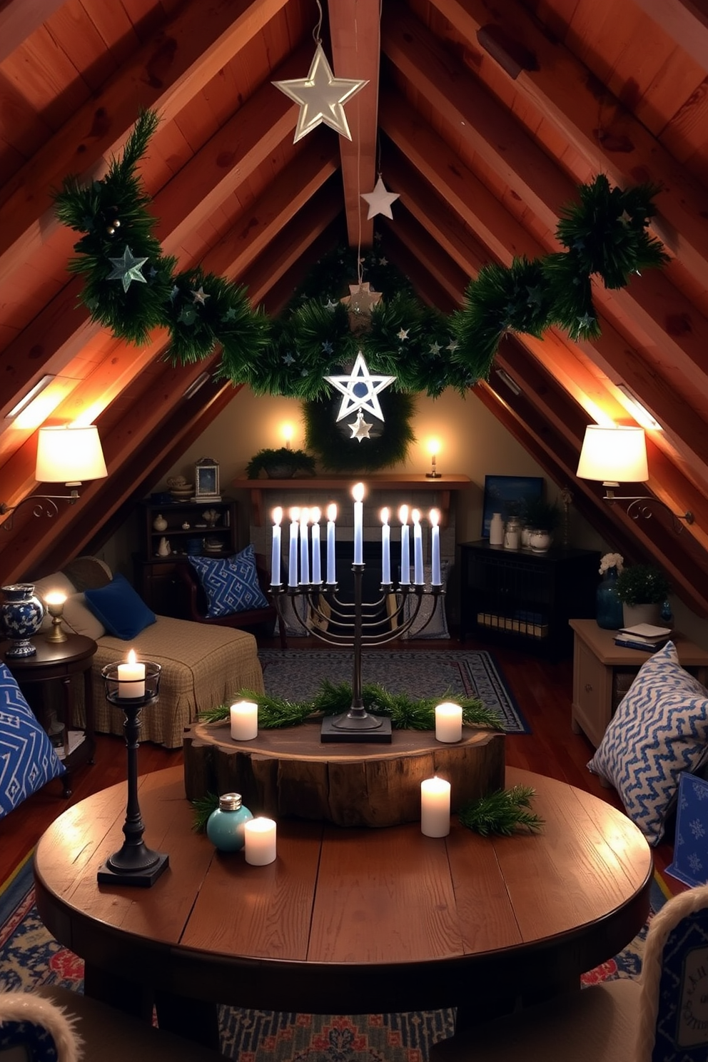 Attic Hanukkah Decorating Ideas 26